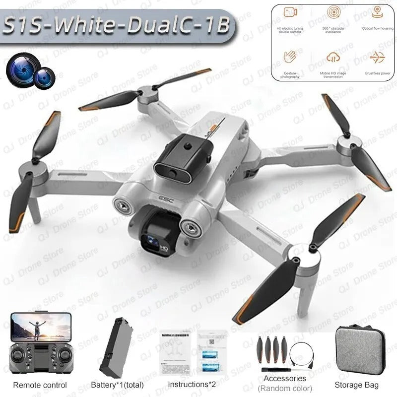 Drone - 5G WiFi 4K/8K HD Camera, Brushless, 360° Obstacle Avoidance